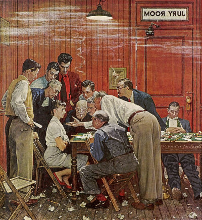 The Jury, Norman Rockwell